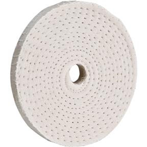 4" x 40 Ply x 5/8" Spiral Sewn Buff Wheel, 5,000 RPM