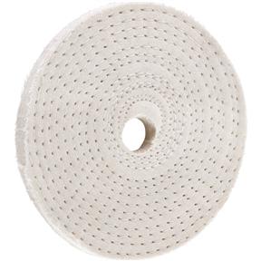 4" x 30 Ply x 5/8" Spiral Sewn Buff Wheel, 5,000 RPM