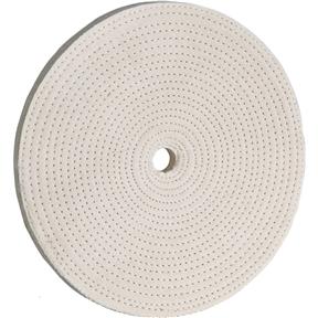 8" x 40 Ply x 5/8" Spiral Sewn Buff Wheel, 4,000 RPM