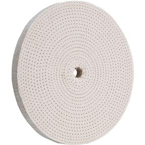 8" x 60 Ply x 5/8" Spiral Sewn Buff Wheel, 4,000 RPM