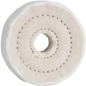 3" x 40 Ply x 5/8" Soft Muslin Buffing Wheel, 5,000 RPM