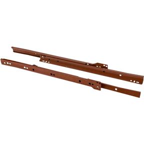 14" European Style Self-Closing Drawer Slide, Brown