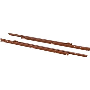 24" European Style Self-Closing Drawer Slide, Brown