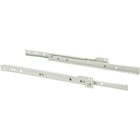 12" European Style Self-Closing Drawer Slide, White