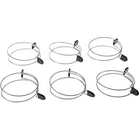 5" Double-Loop Squeeze Hose Clamp, 6 pk.