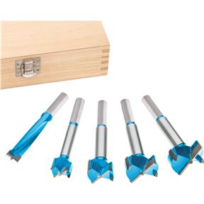 5 pc. Carbide Forstner Bit Set, 15mm - 35mm