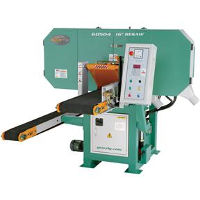 16" 30 HP 3-Phase Dual Conveyor Horizontal Resaw Bandsaw