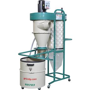 1-1/2 HP 2 Stage Cyclone Dust Collector