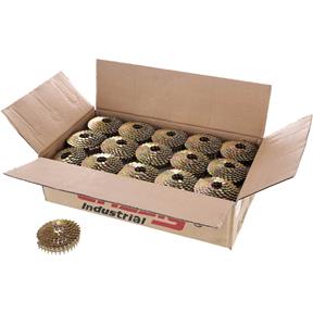 1" 15 Deg Coil Galvanized Roofing Nails, 7200 pc.