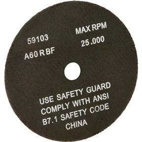 A/O Cut-Off Wheel Type 1, 3" x 1/32" x 3/8, 60 Grit