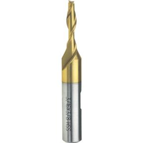 Two Flute TiN Coated End Mills - 3/16" Dia.