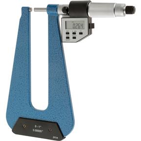 Digital Deep Throat Micrometer 0-1"