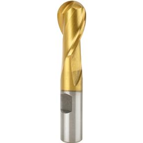 TiN Coated Ball End Mills - 7/16" Dia.