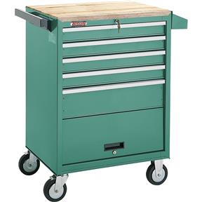 5 Drawer Roll-Cabinet w/ Bulk Storage Compartment