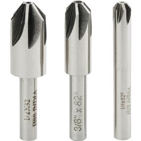 3 Pc. 6 Flute Countersink Set - 82