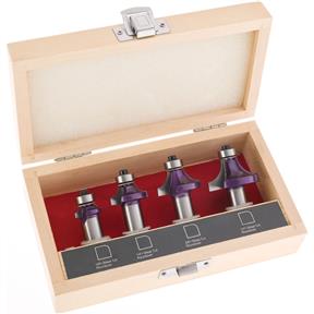 Roundover 4 pc. Set, 1/2" Shank