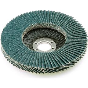 4" x 5/8" Z/A Flap Disc, Type 27, 60 Grit