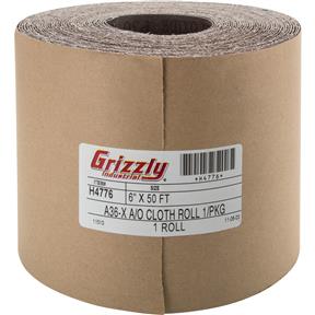6" x 50' A/O Sanding Roll 36 Grit, Cloth