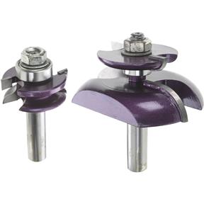 Panel Bit 2 Pc. Set w/ Undercutter, 1/2" Shank
