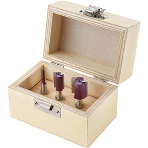 Straight Plywood 3 Pc. Set, 1/4" Shank