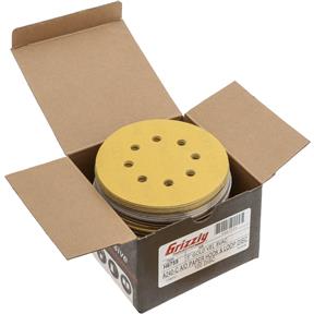5" A/O Sanding Disc, 240-C Grit H&L 8 Hole, 100 pk.