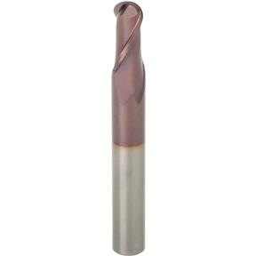 1/2" x 4" Super Carbide 2-Flute Ball End Mill