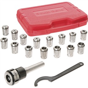 South Bend SB1349 - 16 Piece Quick Change Collet Set, R8 - Grizzly