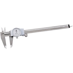8" Dial Caliper with White Face
