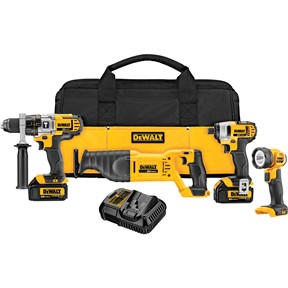 20V MAX Li-Ion Cordless 4-Tool Combo Kit