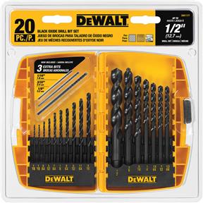 Black Oxide Metal Drilling Set, 20 pc.
