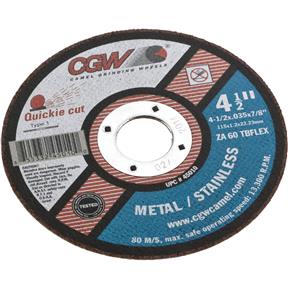 4-1/2" X .035 Quickie Cut Cut-Off Wheel 13300 RPM 60 Grit