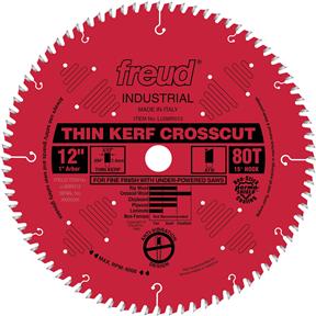 12" x 1" 80t ATB .094 Cross-Cut Saw Blade