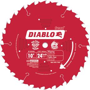 10" x 5/8" 24t ATB .098 Finishing Saw Blade