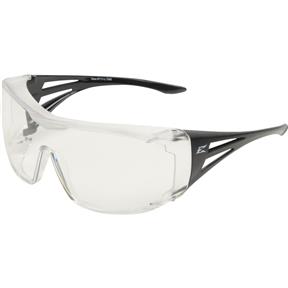 Ossa Fit Over Safety Glasses - Black, Large Clear Lens