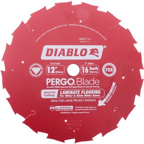 12" x 16T PCD Laminate Flooring Blade