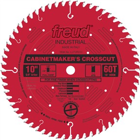 10" x 5/8" 60T ATB .126" Cabinetmaker's Crosscut Blade