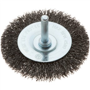 3" Shaft Mounted Circular Crimped Wire Brush