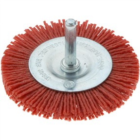 3" Nylon Abrasive Circular Brush with Shaft