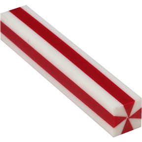 Red and White Stripes 3/4" Patriot Pen Blank