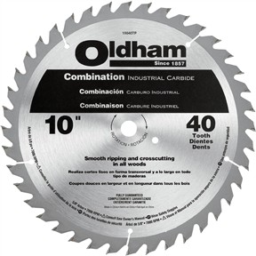 10" x 5/8" 40T ATB .095" Combination Saw Blade