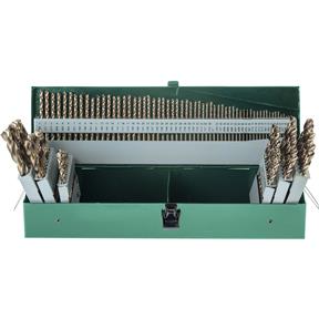 HSS 135 Deg. 115 pc. Shank Twist Drill Set with Cobalt Finish