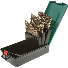 HSS 135 Deg. 29 pc. Shank Twist Drill Set with Cobalt Finish