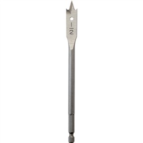 Flat Boring Bit 1/2" X 6"