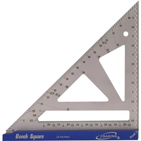7" Stainless Steel Bench Square