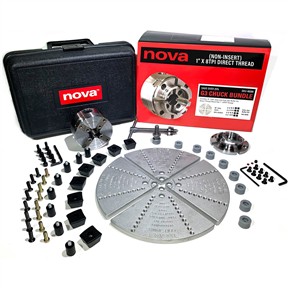 Nova G3 Bowl Turning Chuck Bundle Direct Thread 1" x 8TPI