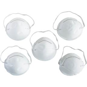 Disposable Non-Toxic Dust and Filter Mask, 5 pk.
