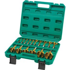Grizzly PRO T33696 - Tungsten Carbide Hex Shank Forstner Bit Set