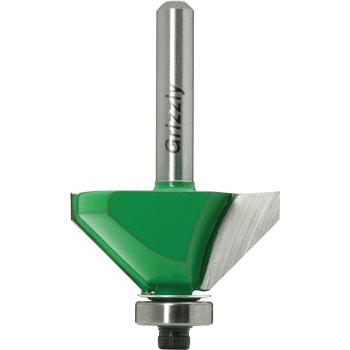 Image for Grizzly C1130 - 45 Chamfer Bit, 1/4" Shank, 1-3/8" Dia.