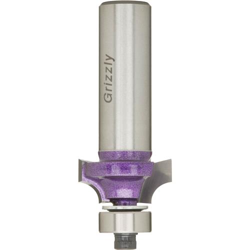 Image for Grizzly C1721Z - 3/16"r Anti-Kickback Roundover Bit, 1/2" Shank