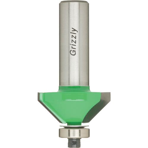 Image for Grizzly C1728 - Anti-Kickback 45 Chamfer Bit, 1/2" Shank, 1-1/8" Dia.